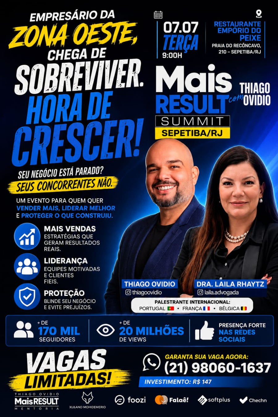 EMPRESÁRIOS DA ZONA OESTE: SE O SEU NEGÓCIO NÃO ESTÁ CRESCENDO, ESTE EVENTO É PARA VOCÊ.