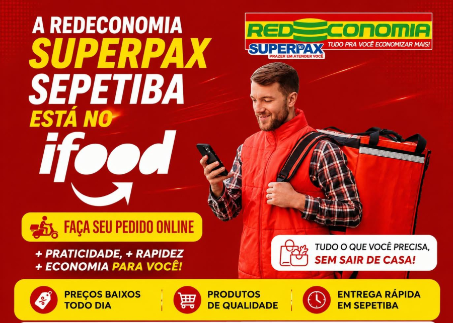 🛒 SUPERPAX REDE ECONOMIA SEPETIBA AGORA TAMBÉM NO IFOOD!