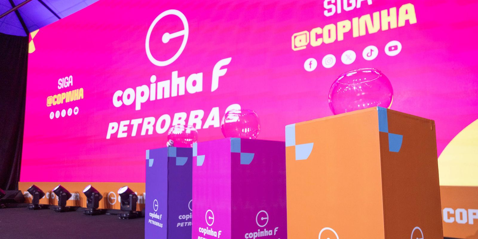 Sorteio define grupos da Copinha F, que terá transmissão da TV Brasil