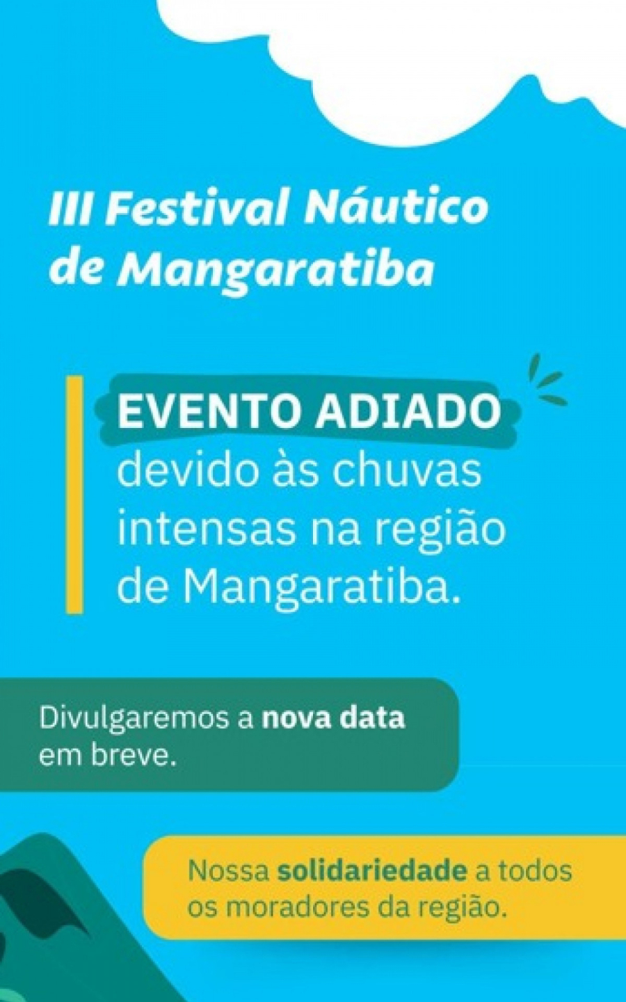 Chuvas: Mangaratiba cancela evento náutico deste final de semana