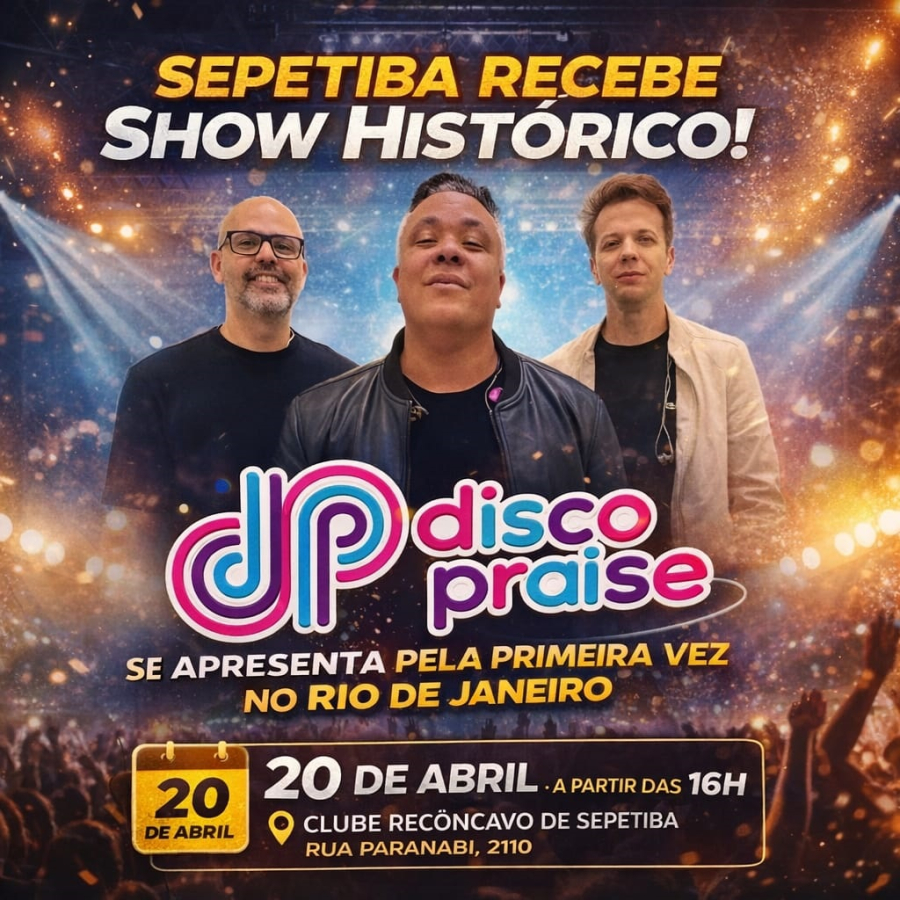 SEPETIBA RECEBE SHOW HISTÓRICO: DISCOPRAISE SE APRESENTA PELA PRIMEIRA VEZ NO RIO DE JANEIRO