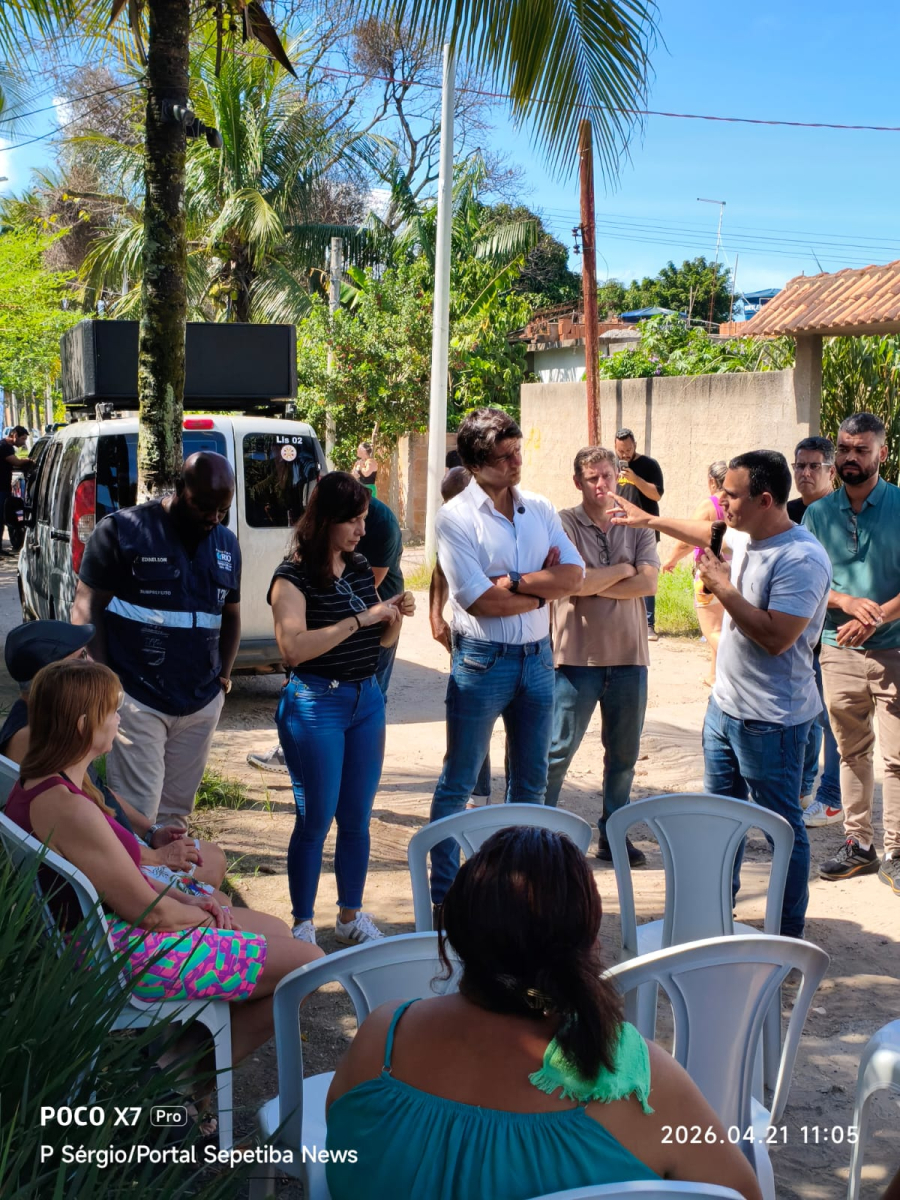Vereador Willian Coelho anuncia obras de asfaltamento e revitalização em Sepetiba