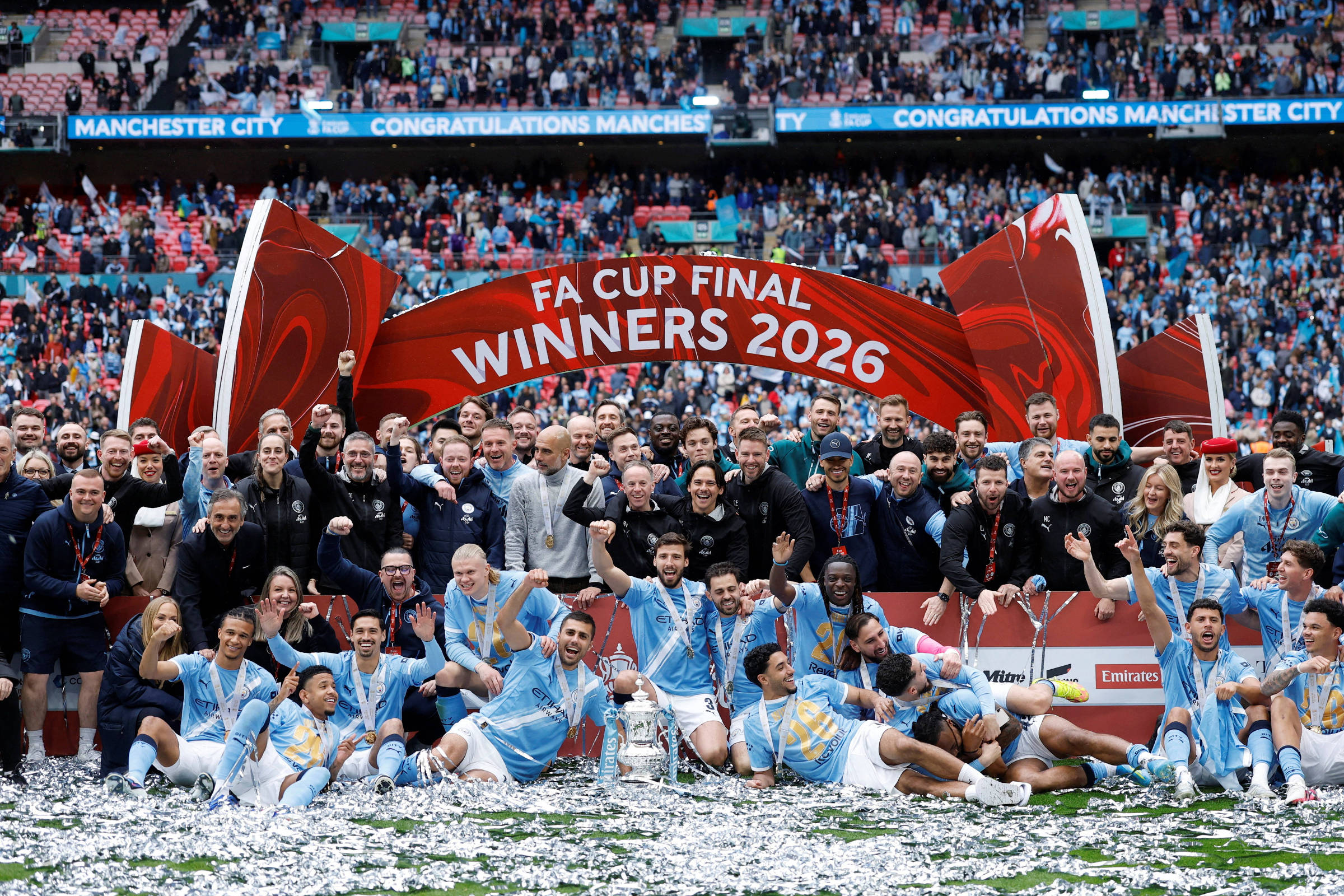 City supera sequência de vices e conquista Copa da Inglaterra sobre Chelsea