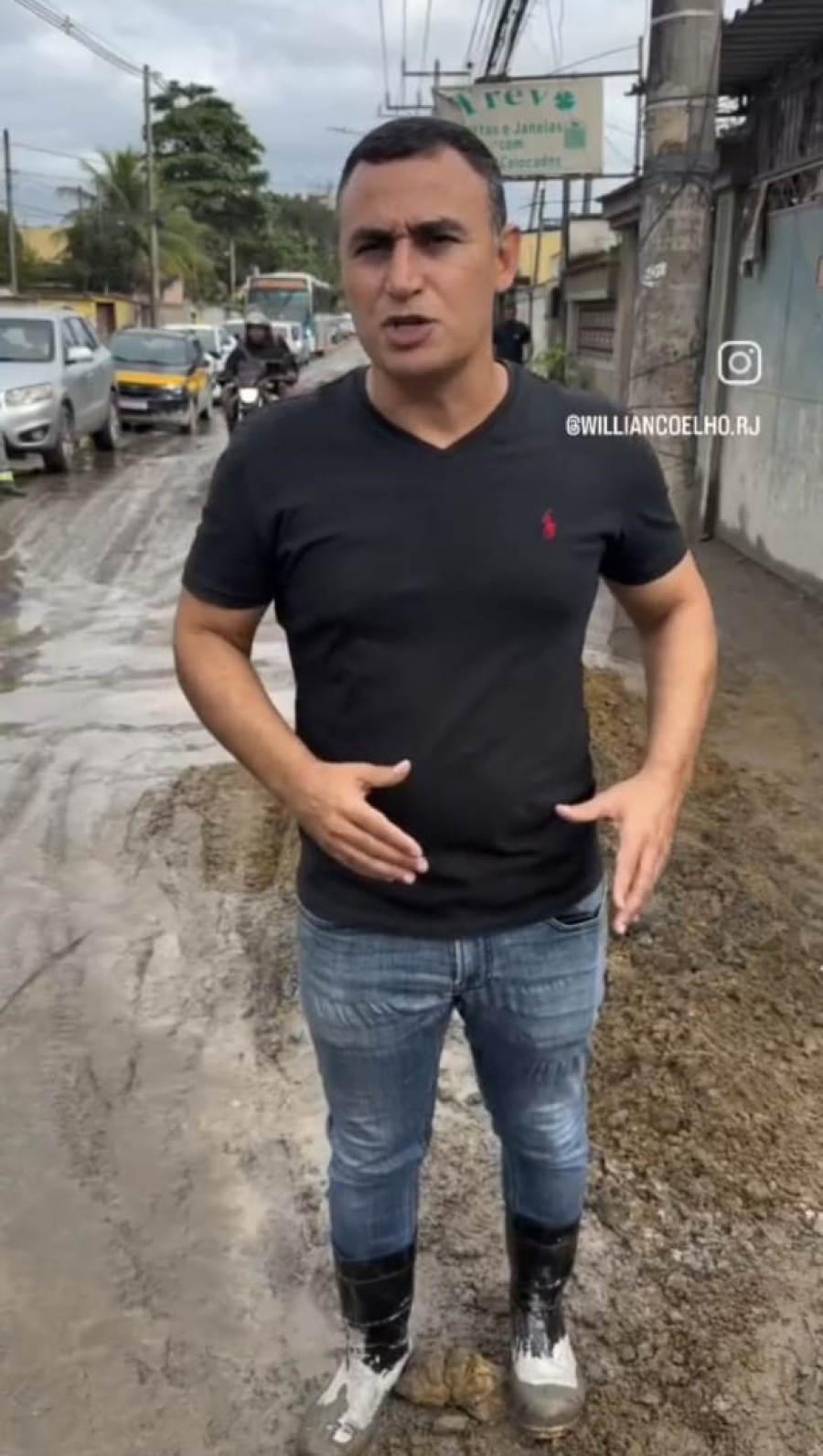 Caos na Estrada do Piaí preocupa moradores e comerciantes em Sepetiba